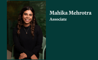 Mahika Mehrotra, Associate at Spectrum Equity