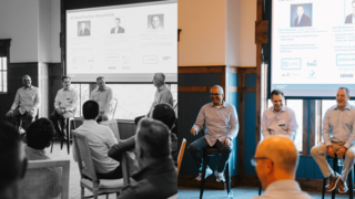 Panelists on stage at 2025 Finance Leaders Summit