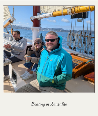 Team boating in Sausalito