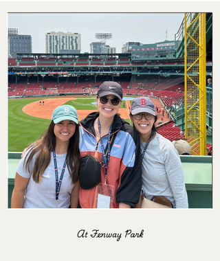 Team at Fenway Park