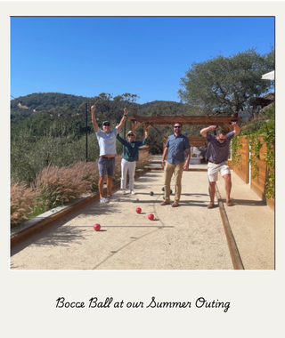 Team playing Bocce Ball